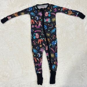 Little Sleepies Black Multicolor Kids Footie